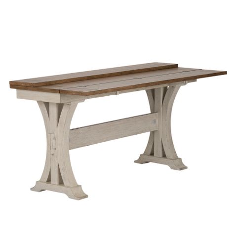 Liberty Furniture Farmhouse Reimagined 64'' Solid Wood Console Table ... in Liberty Furniture Farmhouse Reimagined Trestle Table